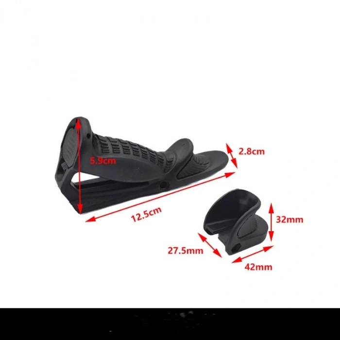 Açılı Tutamak,Üçgen Tutamak Plastik Taktikal Siyah 22mm 45 derece İTHAL