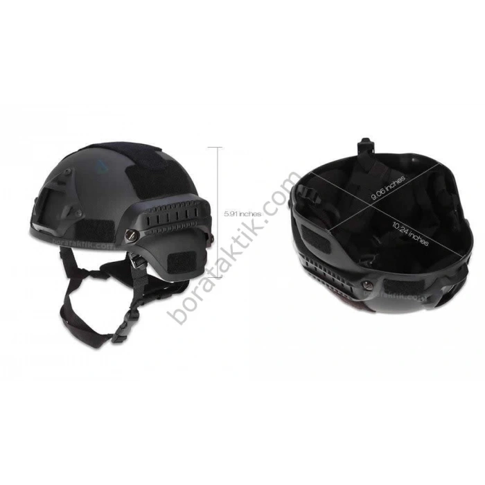 Airsoft Koruyucu Başlık Siyah Kask Yeni