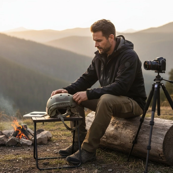 Airsoft Delikli Koruyucu Taktik Kask Kısa Kulaksız Fast Helmet Airsoft Plastic