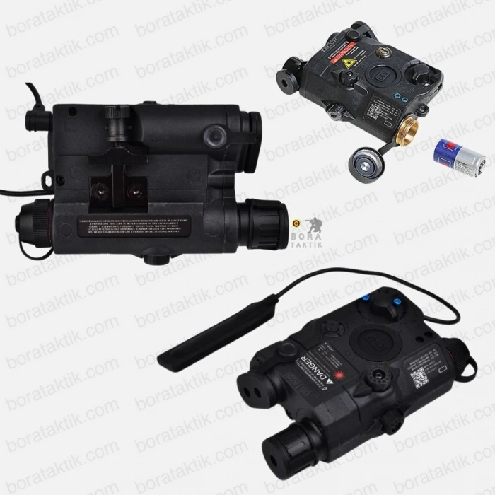 PEQ15 TAKTİK YEŞİL Lazerli Fener LA-5C UHP /IR Airsoft