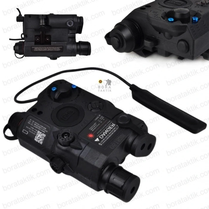PEQ15 TAKTİK YEŞİL Lazerli Fener LA-5C UHP /IR Airsoft