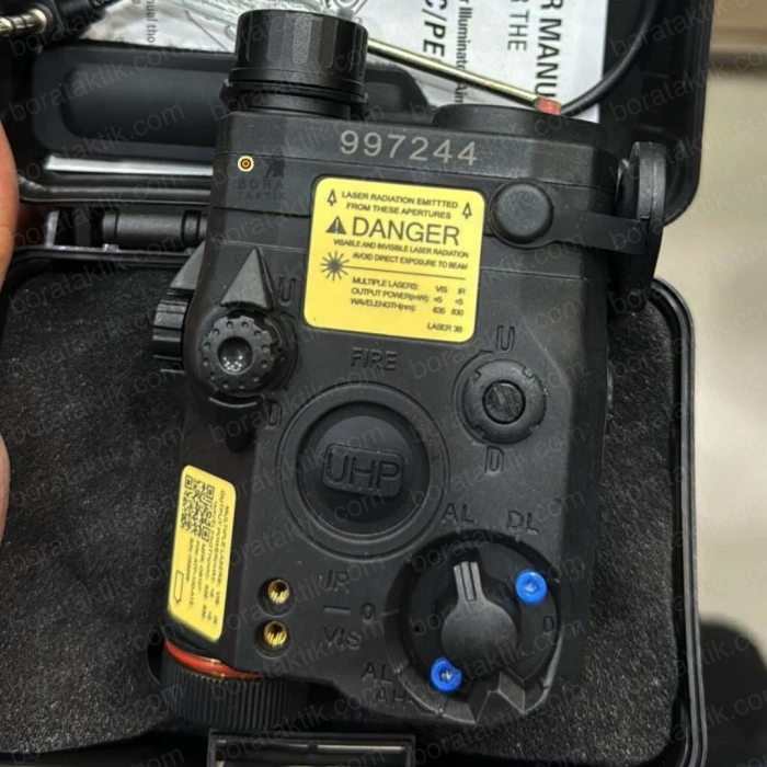 PEQ15 TAKTİK YEŞİL Lazerli Fener LA-5C UHP /IR Airsoft