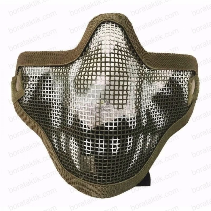 Airsoft Yüz Maskesi Ghost Yarım Yüz Tel Maske