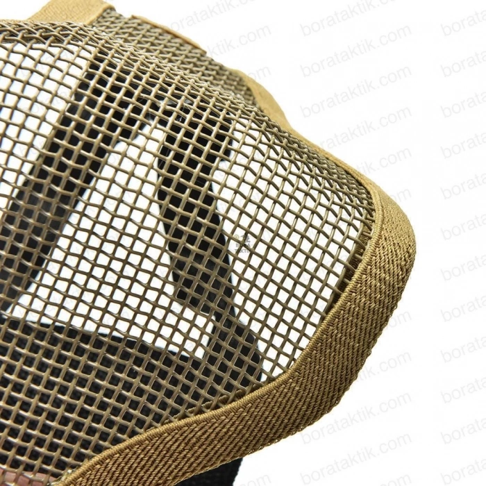 Airsoft Yüz Maskesi Ghost Yarım Yüz Tel Maske