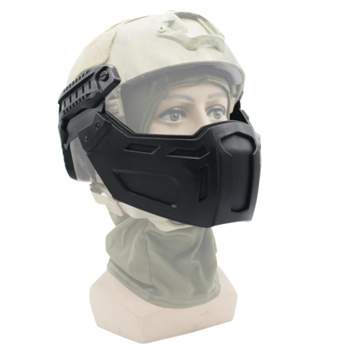 Kask İçin Koruyucu Maske ,Airsoft Yüz Maskesi Ghost Yarım Yüz Polimer Maske