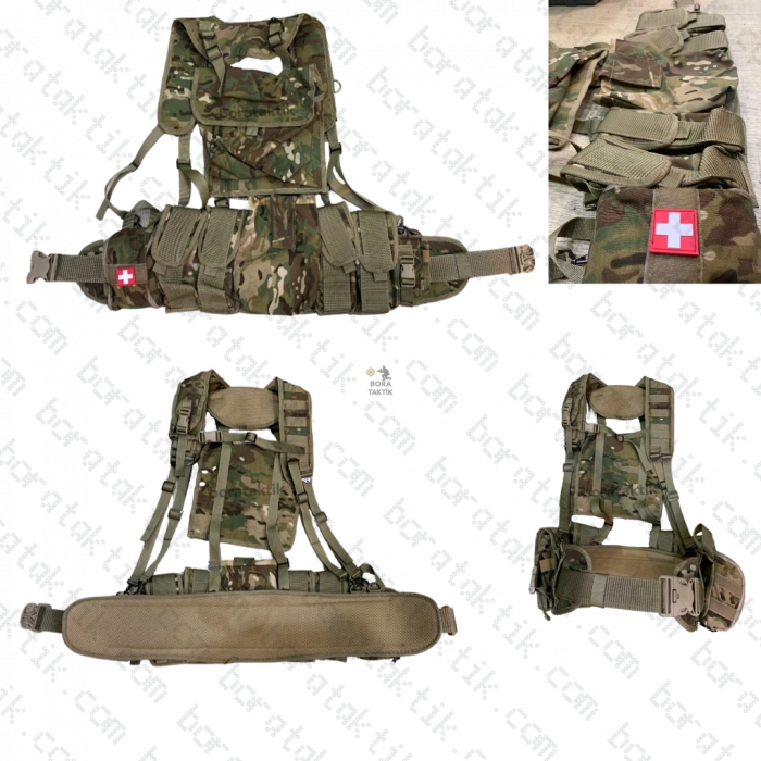 AK47 Chest Rig Vest Tactical Hücum Yeleği Multicam smersh