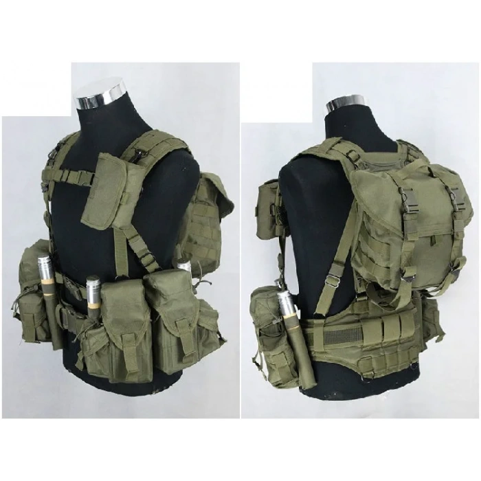 AK47 Chest Rig Vest Tactical Hücum Yeleği Olive Medical