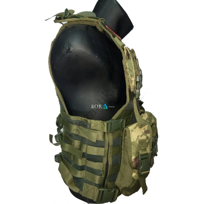 Ak47 Hücum Yeleği 4 Lü Fileli (Plakalıklı)