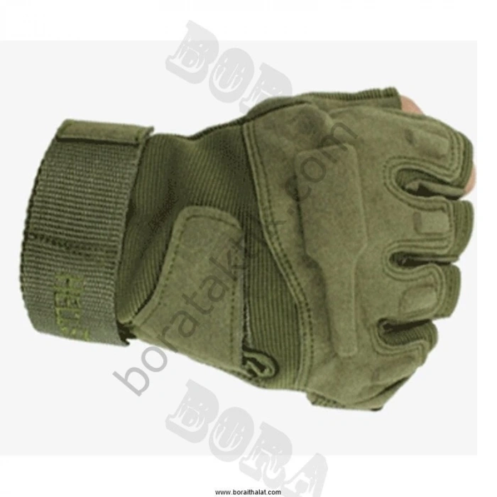 Askeri Eldiven KISA KEMİKSİZ Taktik Haki