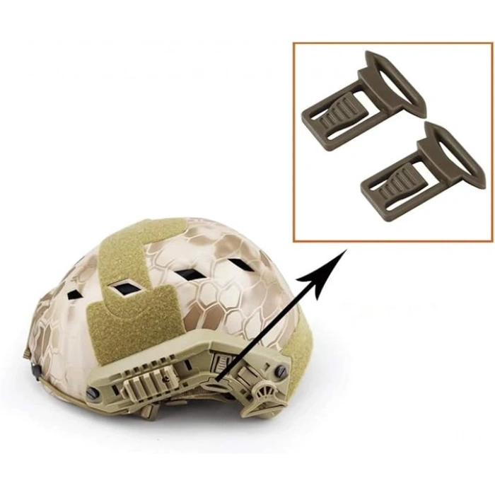 Askeri Gözlük Pivot Kask Ray Tokası Bej -sağsol çift set