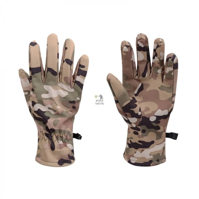 Askeri Softshell Su Geçirmez Uzun Eldiven 4 Renk