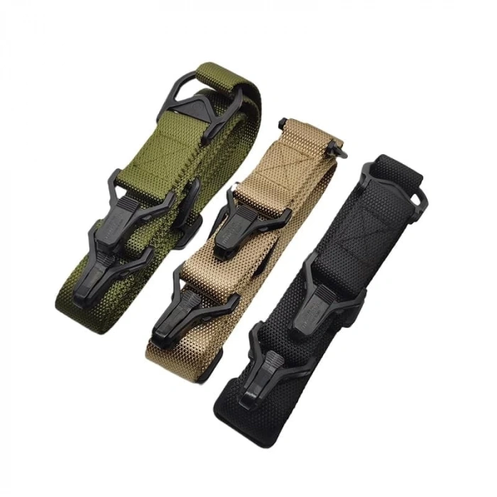 Çift Nokta Mandallı Tüfek Askı Kayışı,(Tek noktaya da Dönüşebilir) Model3