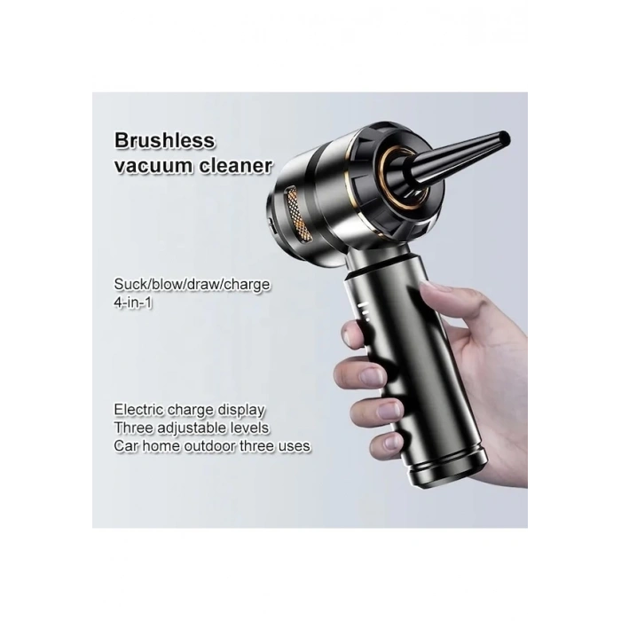 AUHMA 16000pa Güçlü 3 Kademeli Vakumlu Kablosuz Üflemeli Mini Araç Süpürgesi A KALİTE