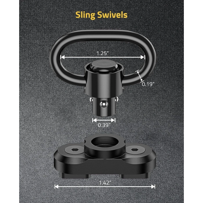 Av Tüfekleri için Mlock Kayış QD ray aparatı 360 Döner Bas Çıkarlı Adaptör,MLOK Kayış Aparatı