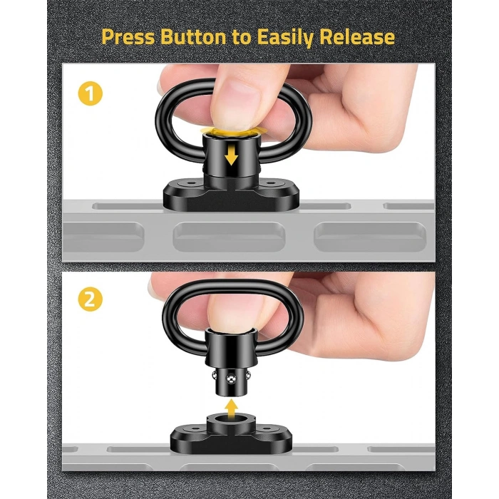 Av Tüfekleri için Mlock Kayış QD ray aparatı 360 Döner Bas Çıkarlı Adaptör,MLOK Kayış Aparatı