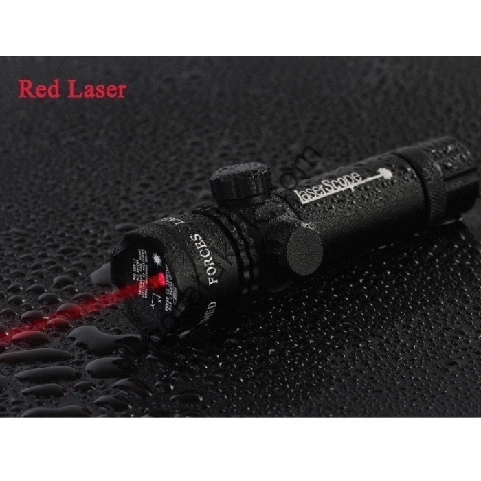 Kırmızı Tüfek Lazeri Şarjlı Kablolu,Ayarlanabilir Namluya Monte Edilebilir Tüfek Lazeri