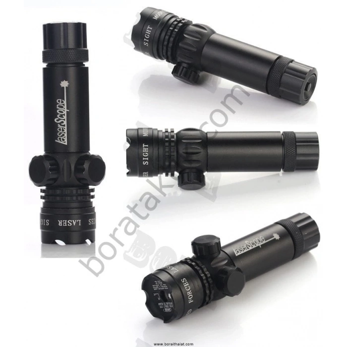 Kırmızı Tüfek Lazeri Şarjlı Kablolu,Ayarlanabilir Namluya Monte Edilebilir Tüfek Lazeri