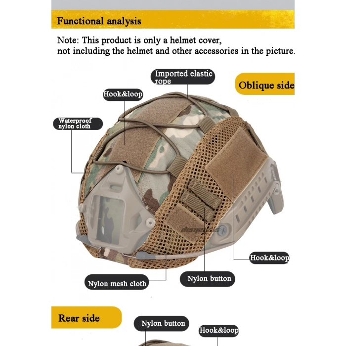 Ballistic Cap Elastic Helmet Cover Multicam Helmet Cover