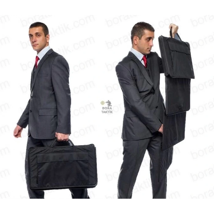 Balistik Evrak Çantası W Model Zırh,Katlanır Balistik Çanta Açık 105 cm , Kapalı 39x45 Cm