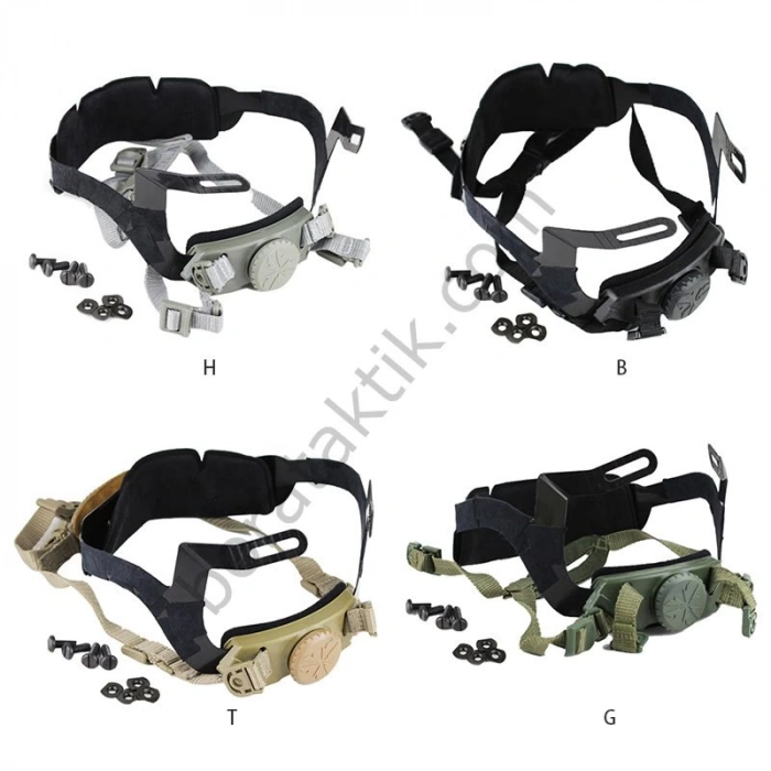 Balistik Kask Çene Kayış Seti Ayarlı Model1