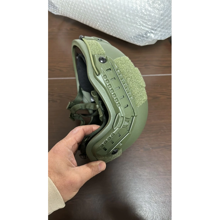 Balistik Kask Kulaksız Raylı SEVİYE 3A KOMPOZİT KEVLAR Miğfer FAST cut Helmet Plastik İç Aksamlı, Pedleri Köpük Süngerli