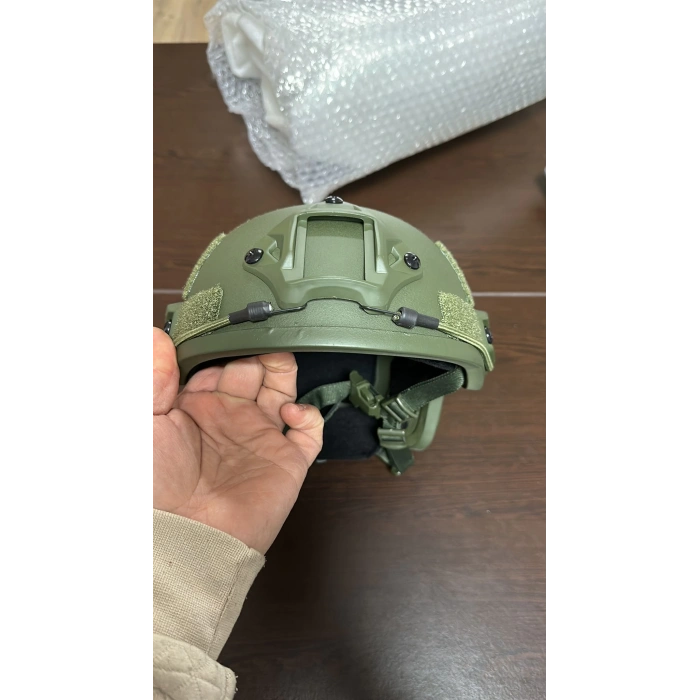 Balistik Kask Kulaksız Raylı SEVİYE 3A KOMPOZİT KEVLAR Miğfer FAST cut Helmet Plastik İç Aksamlı, Pedleri Köpük Süngerli