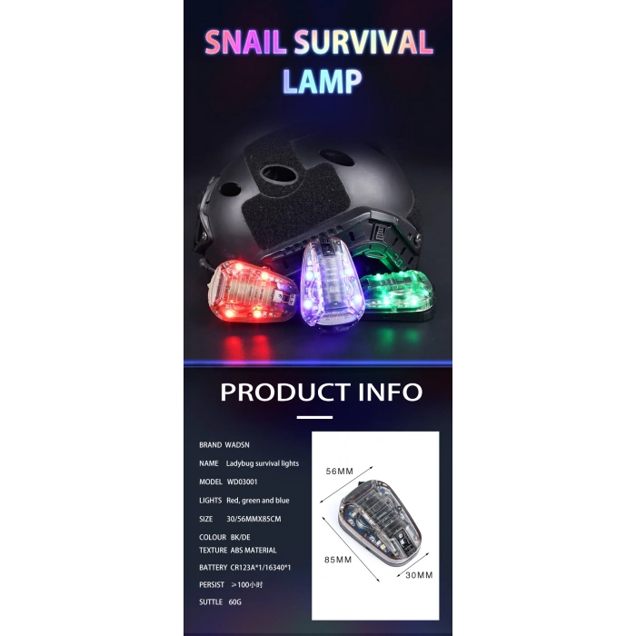 Kask TEPE SİNYAL IŞIĞI,Kızılötesi Flaşör ,Dost düşman tanıma ışığı kask için, kask lambası mavi yeşil kırmızı IR Strobe su geçirmez açık Survival emniyet sinyal flaş lambası