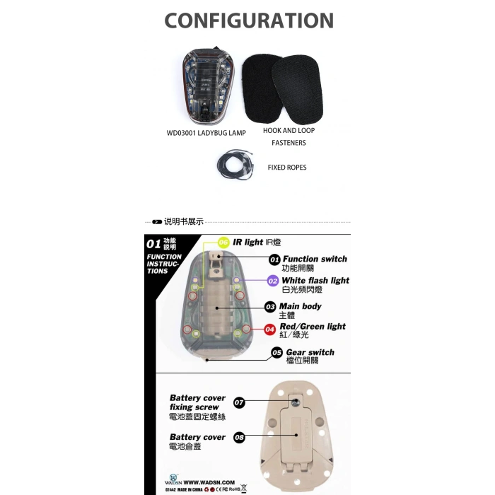 Kask TEPE SİNYAL IŞIĞI,Kızılötesi Flaşör ,Dost düşman tanıma ışığı kask için, kask lambası mavi yeşil kırmızı IR Strobe su geçirmez açık Survival emniyet sinyal flaş lambası