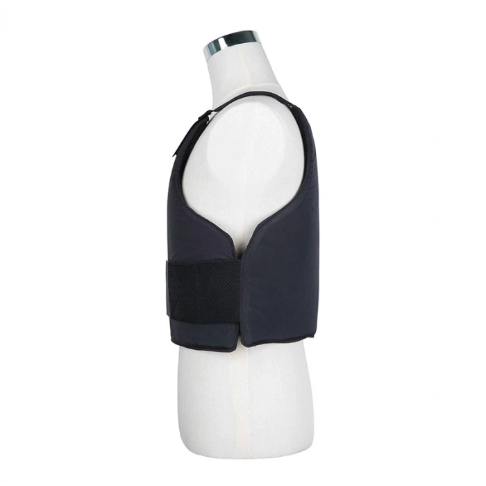 KURŞUN GEÇİRMEZ CIRTLI ATLET SİYAH BALİSTİK YELEK SEVİYE 3A MODEL 2