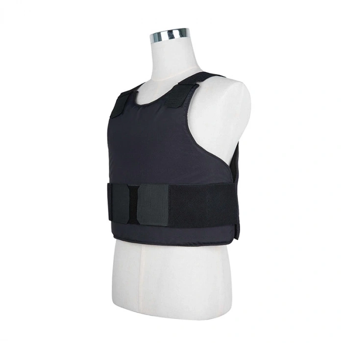 KURŞUN GEÇİRMEZ CIRTLI ATLET SİYAH BALİSTİK YELEK SEVİYE 3A MODEL 2