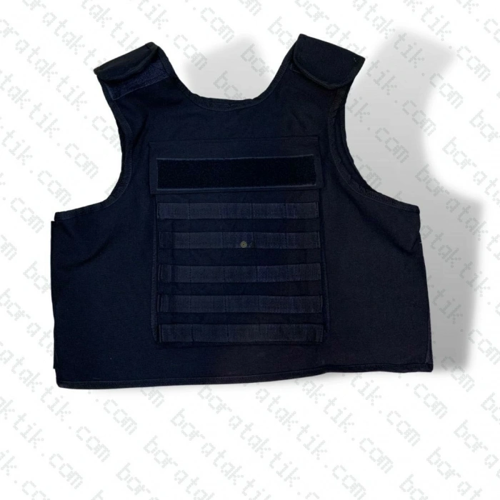 BALİSTİK YELEK SİYAH SEVİYE IIIA KEVLAR KURŞUN GEÇİRMEZ PLAKA TAŞIYICI