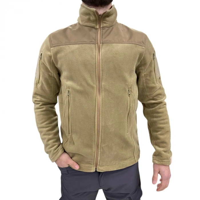 SPECİAL Taktik Polar OMUZ DESTEKLİ Bej Çöl Sarısı