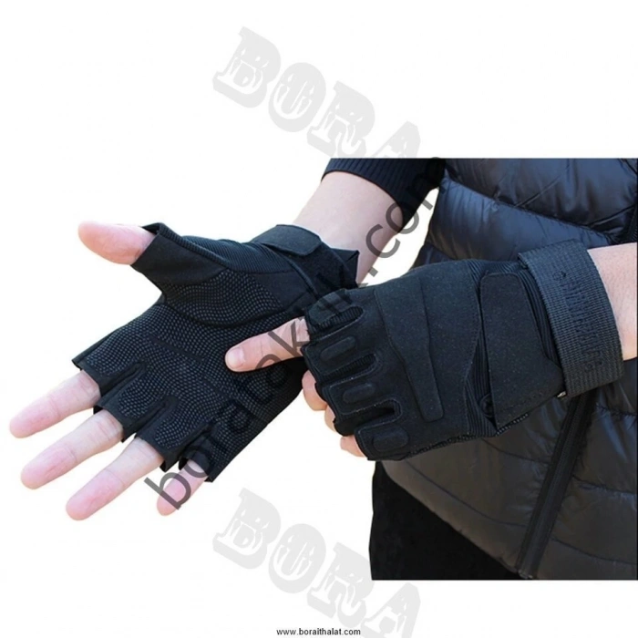 Blackhawk Askeri Eldiven Kısa KEMİKSİZ Taktik Siyah