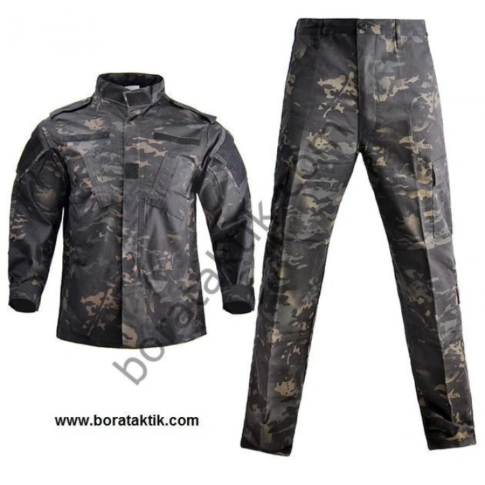 BlackMulticam Kamuflaj Takım Hakim Yaka