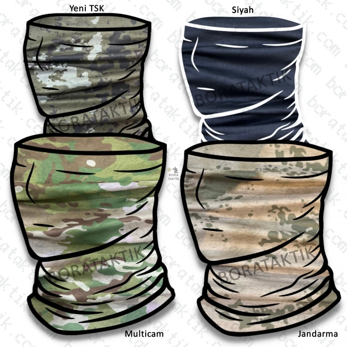 Bandana Buff 15 Şekil Boyunluk Maske Kamuflaj Bone Bere,Kara kuvvetleri boyunluk,jandarma boyunluk