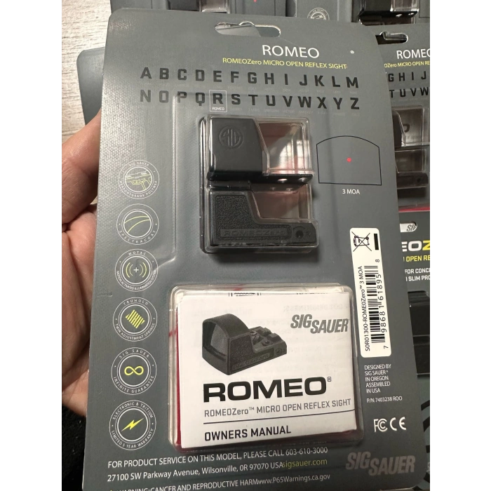 Sig Sauer Romeo Zero Orjinal 3MOA Tabanca Red Dot Sight Nişangah Canik Uyumlu