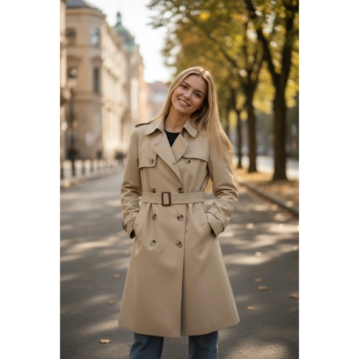 Burberry Bayan Kurşun Geçirmez 3a Seviye Trençkot