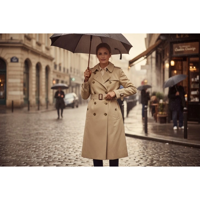 Burberry Bayan Kurşun Geçirmez 3a Seviye Trençkot