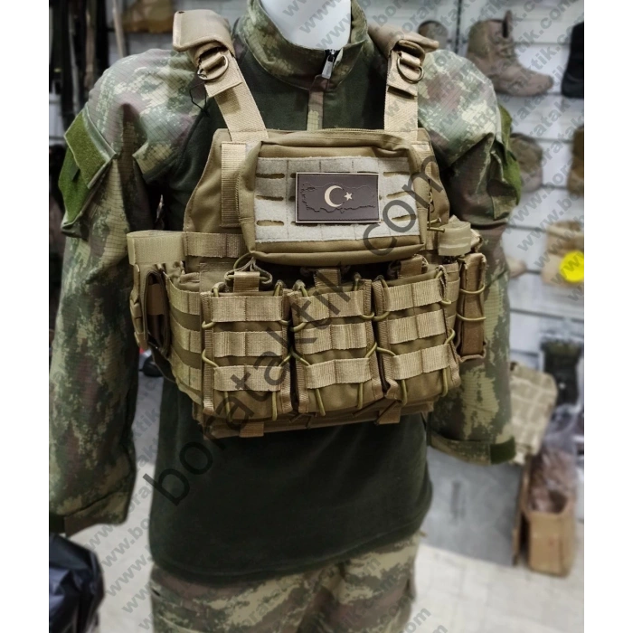 Çöl rengi Hücum Yeleği Özel Harekat HK33 G3 SİG Mpt Özel Dikim Fırtına