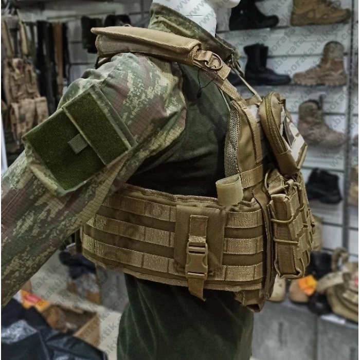 Çöl rengi Hücum Yeleği Özel Harekat HK33 G3 SİG Mpt Özel Dikim Fırtına