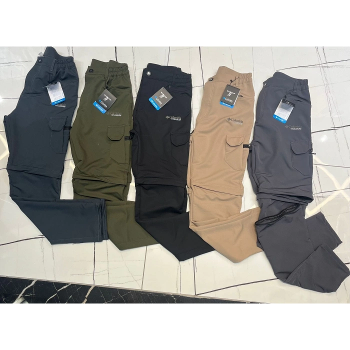 Columbia Dizler Fermuarlı Cordoba kumaş Yazlık İnce Terletmez Pantolon 5 Renk