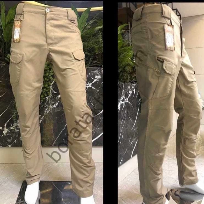 Combat Krem Likralı Ripstop TAKTİK KORUMA Pantolonu