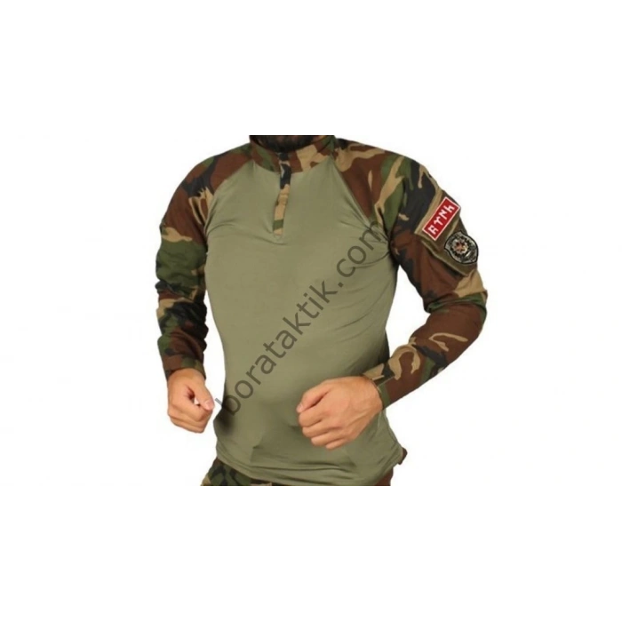 COMBAT OPERASYON TİŞÖRTÜ Eski Amerikan Kamuflaj