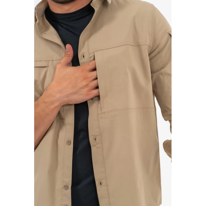 Combat Tactical Outdoor Taktik Gömlek Fermuar Cepli Koruma Swat Gömlek - 420