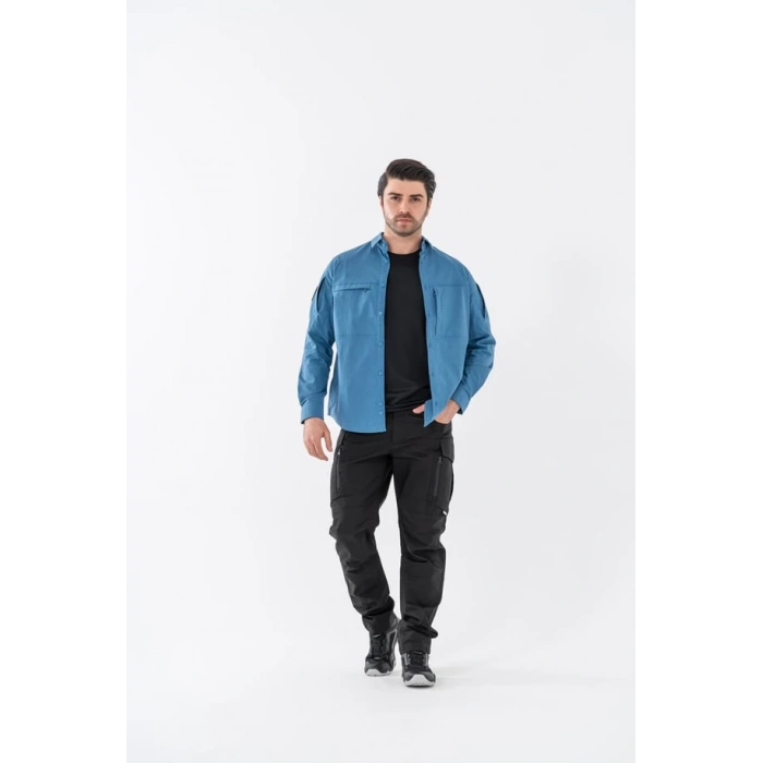 Combat Tactical Outdoor Taktik Gömlek Fermuar Cepli Koruma Swat Gömlek - 420