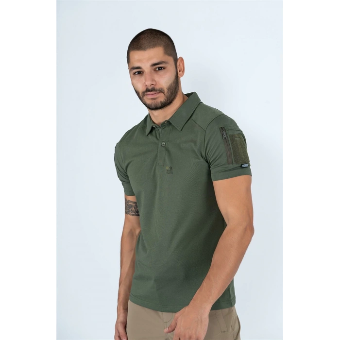 Combat Taktik Pike Tişört Kısa Kol / Yakalı