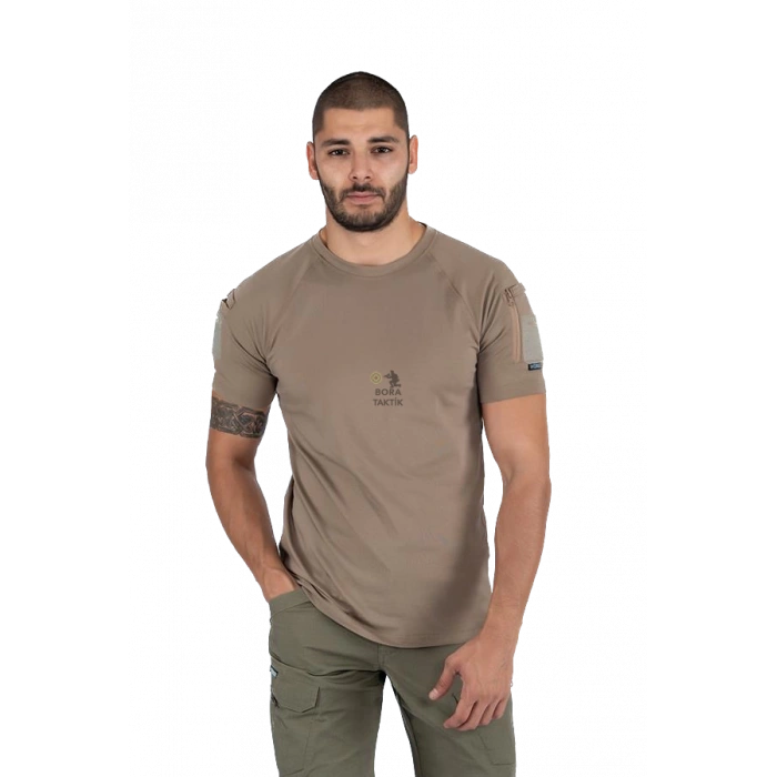 Combat Taktik Pike Tişört Kısa Kol / Yakasız