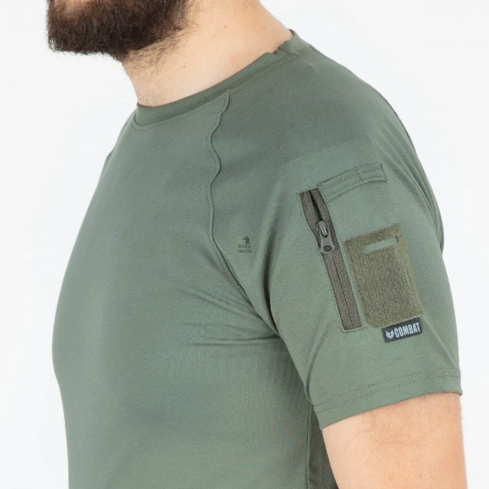 Combat Taktik Pike Tişört Kısa Kol / Yakasız