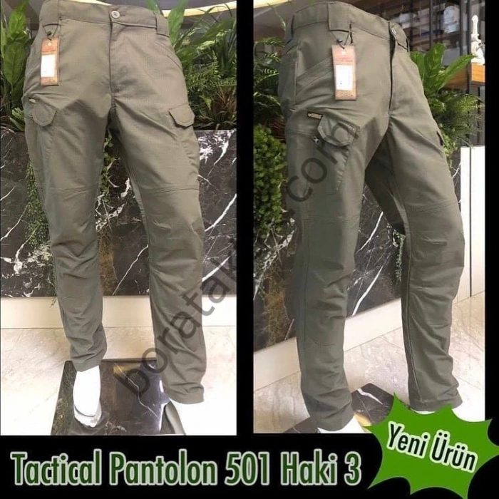 Combat Yeşil Likralı Ripstop Taktik Koruma Pantolonu