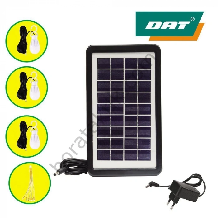 Dat Güneş Enerjili Solar Şarjlı Çadır Kamp Aydınlatma Fener Seti